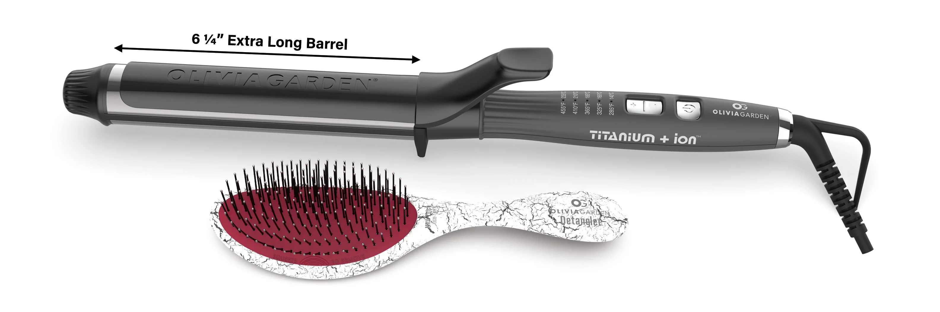 Titanium + ion Curling Iron<br> with FREE GIFT - Image 3
